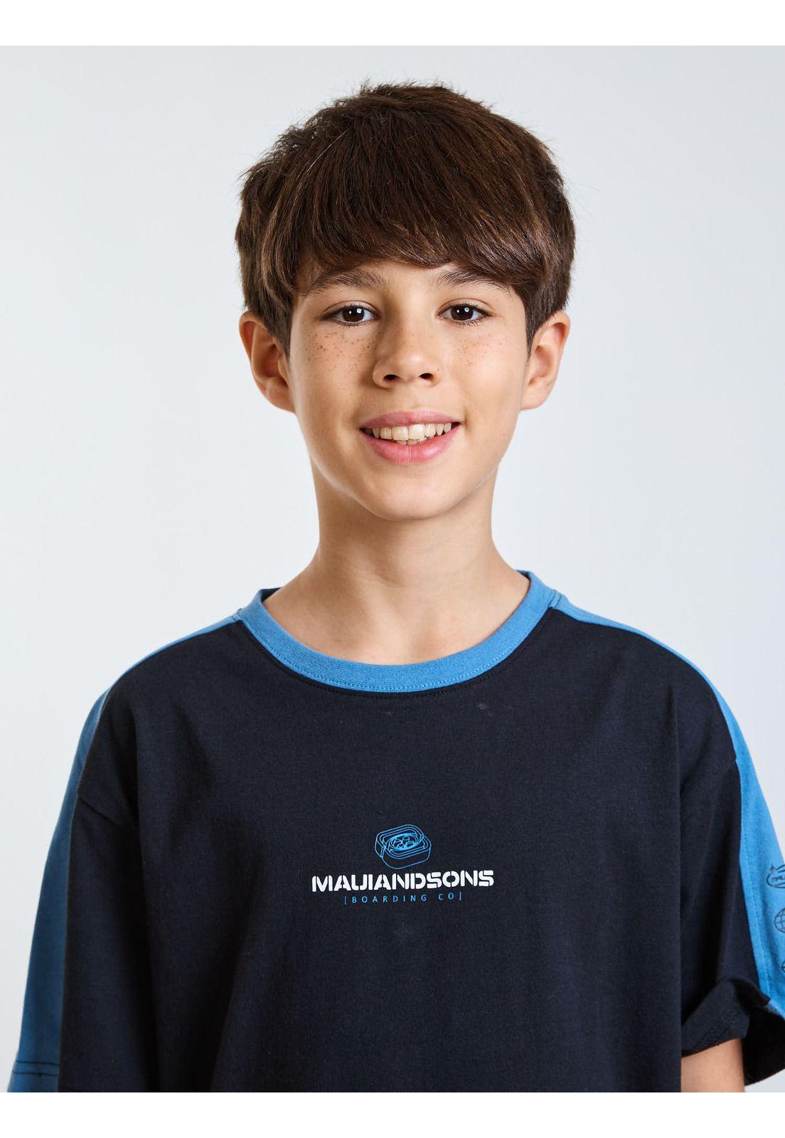 Polera MC Ride Negro Infantil Maui and Sons-3