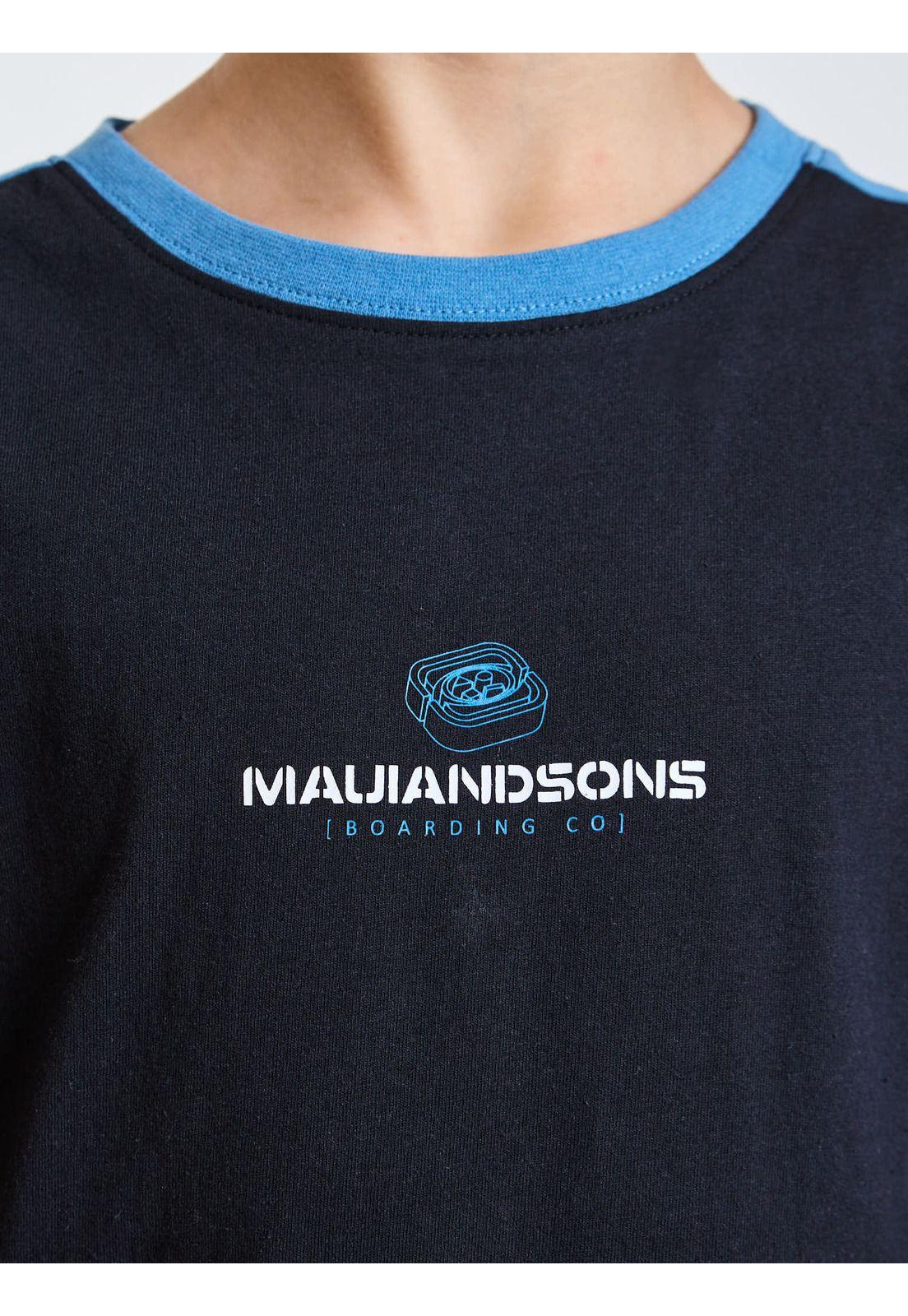Polera MC Ride Negro Infantil Maui and Sons-4