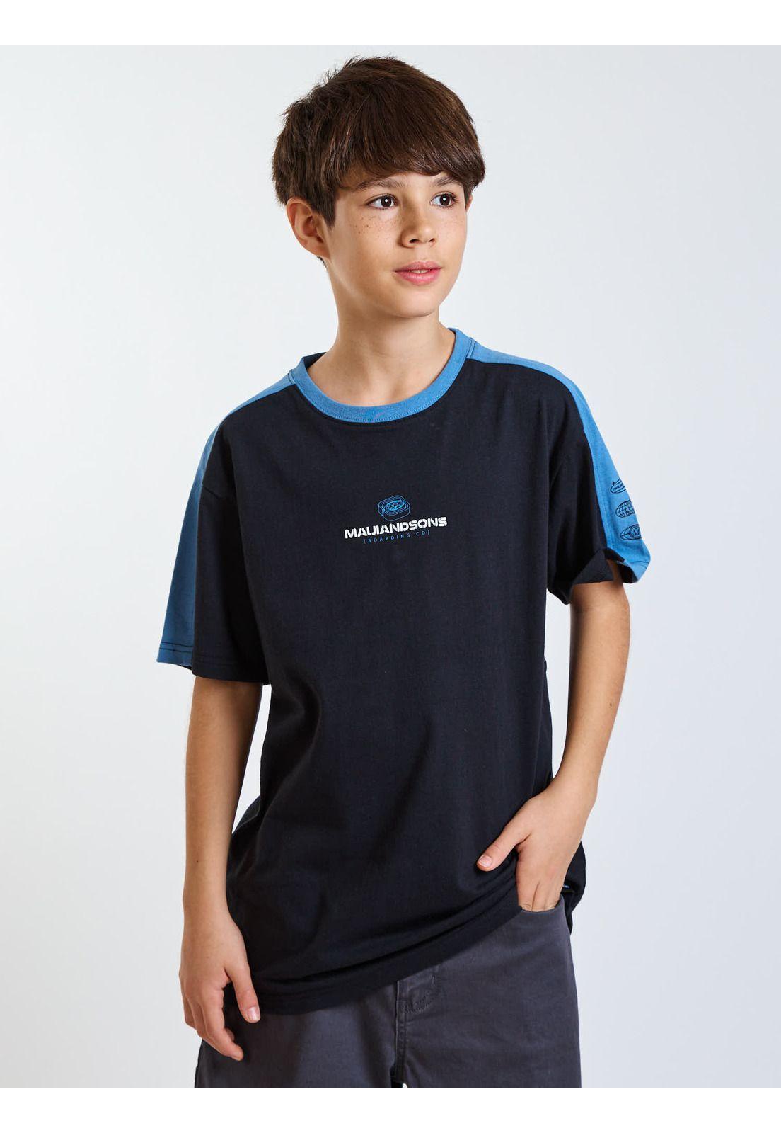 Polera MC Ride Negro Infantil Maui and Sons-5