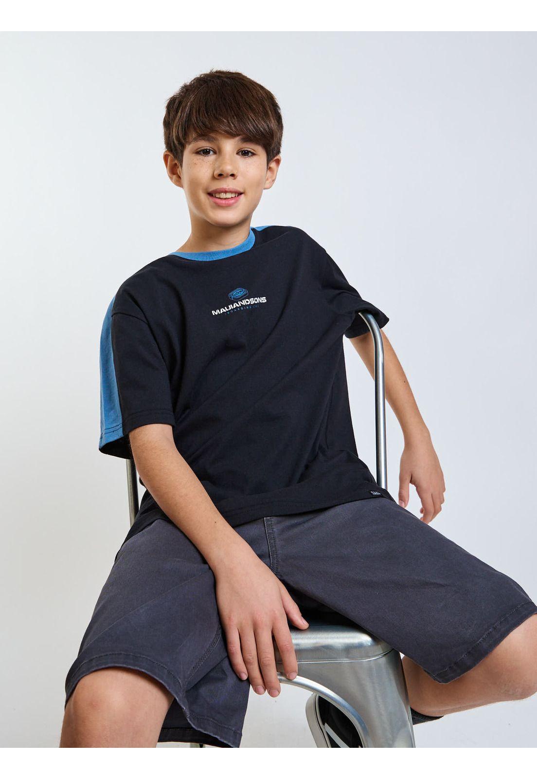 Polera MC Ride Negro Infantil Maui and Sons-6