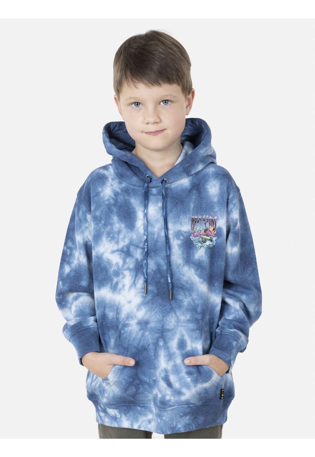 Poleron MAUI SHARK HOODIE TIE DYE Niño Multicolor Maui and Sons-0