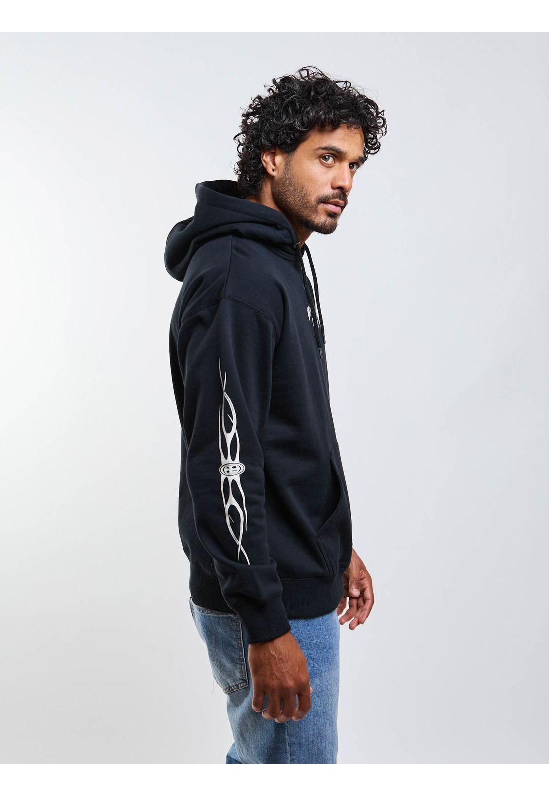 Poleron Canguro Riptal Negro Hombre Maui And Sons-5