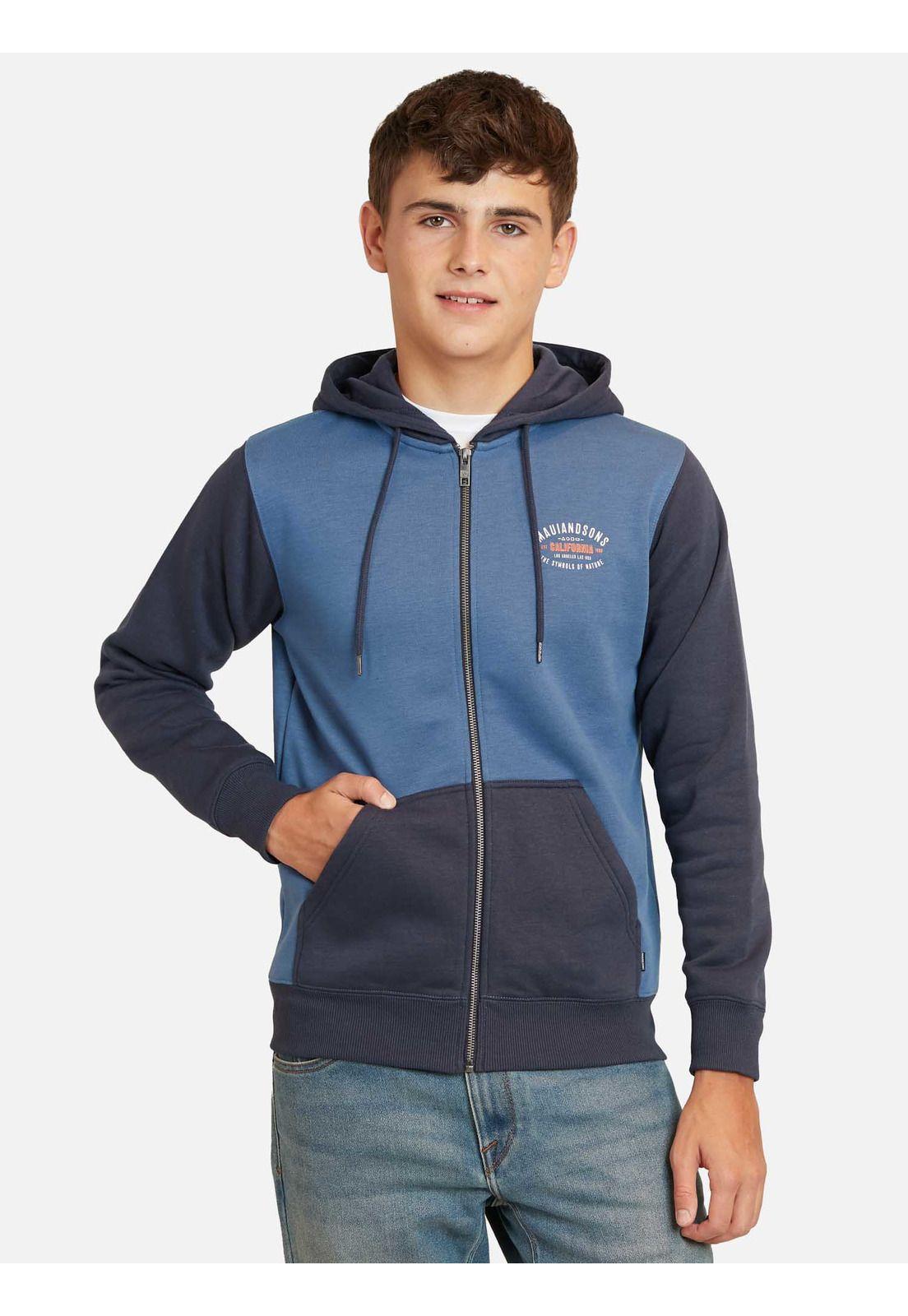 Poleron Pull Over Maui Original Azul Infantil Maui And Sons-0