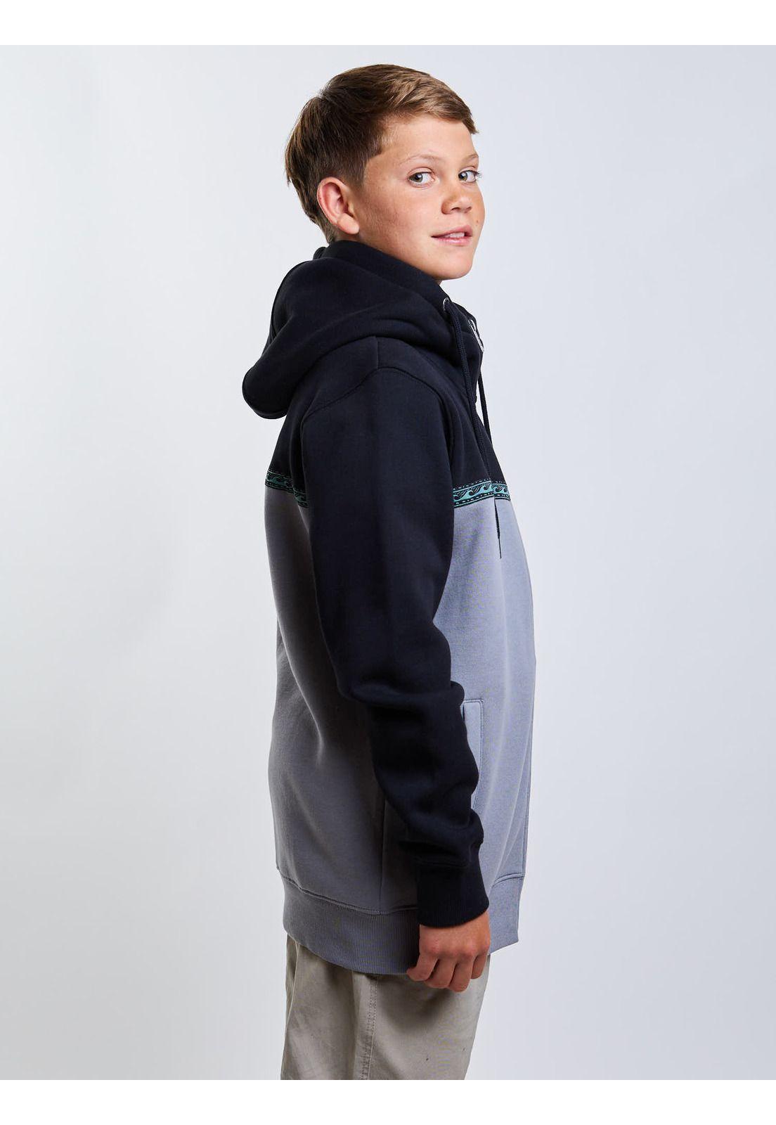 Poleron FZ Tempest Negro Infantil Maui And Sons-2