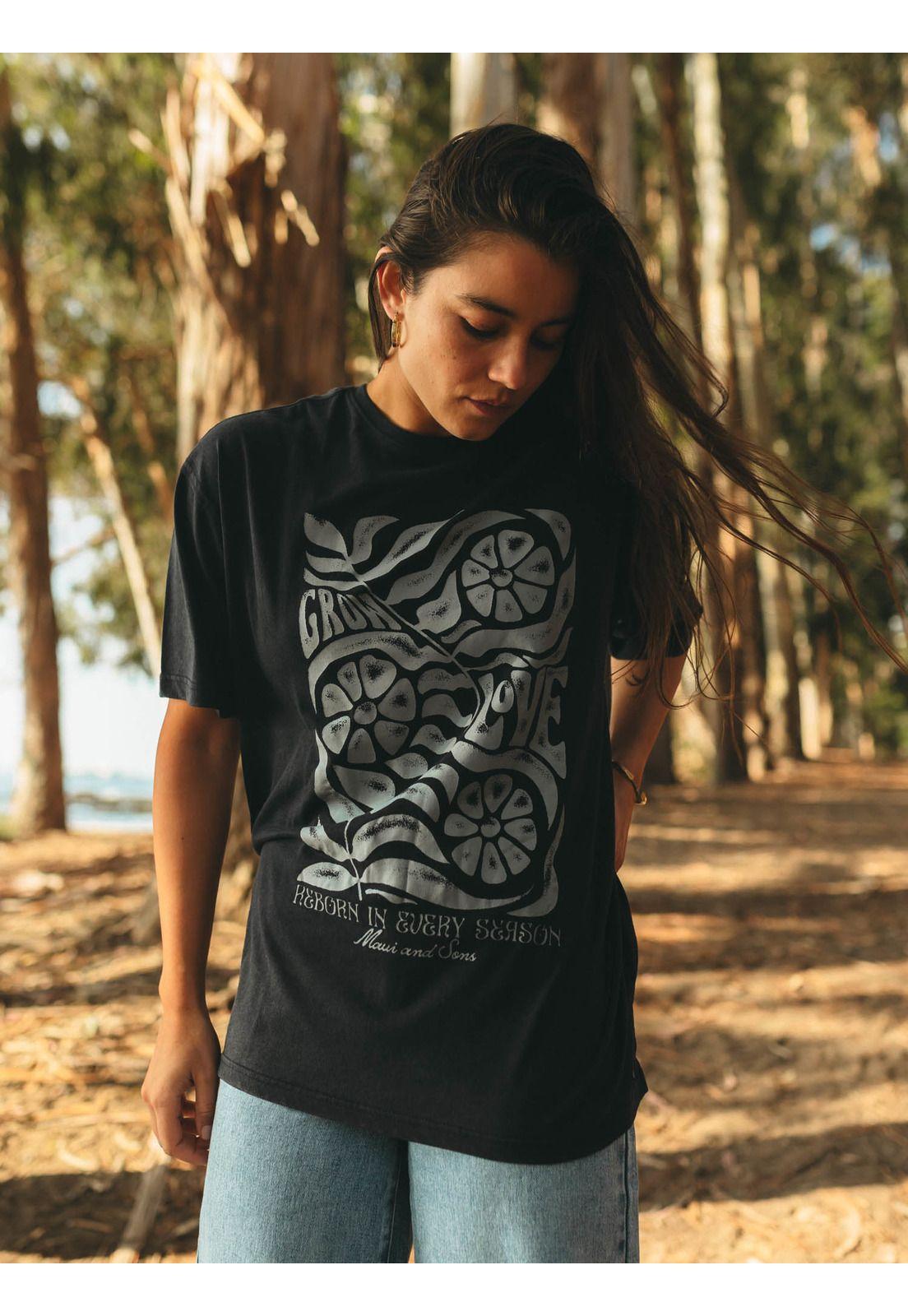 Polera Mc Capraia Negro Mujer Maui And Sons-2