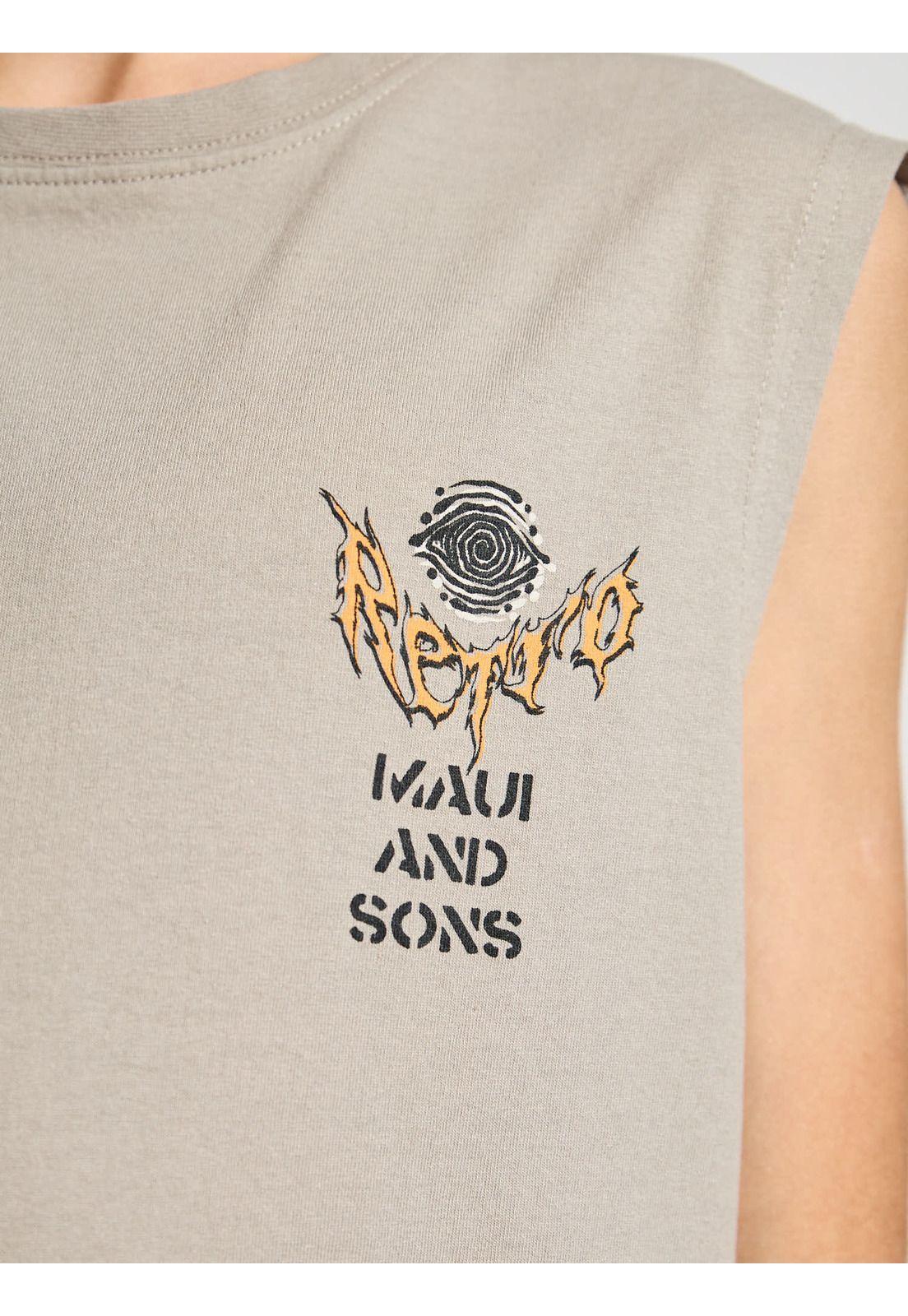 Polera SM Breaker Beige Infantil Maui and Sons-5