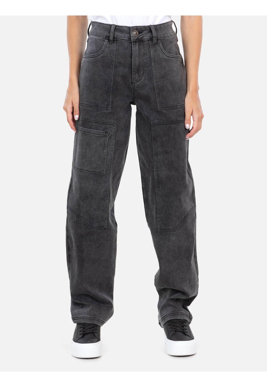 Jeans Quetzal Negro Mujer Maui And Sons-0