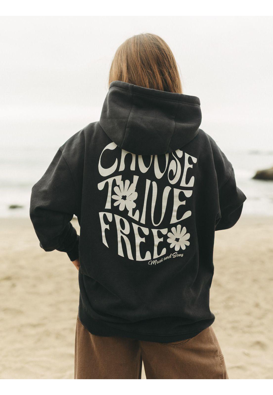 Poleron FZ Kiribati Negro Mujer Maui And Sons-3