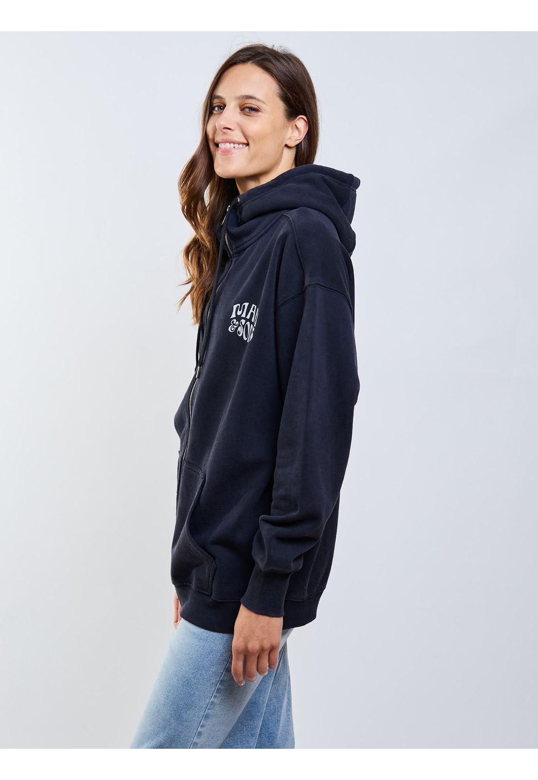 Poleron FZ Kiribati Negro Mujer Maui And Sons-6