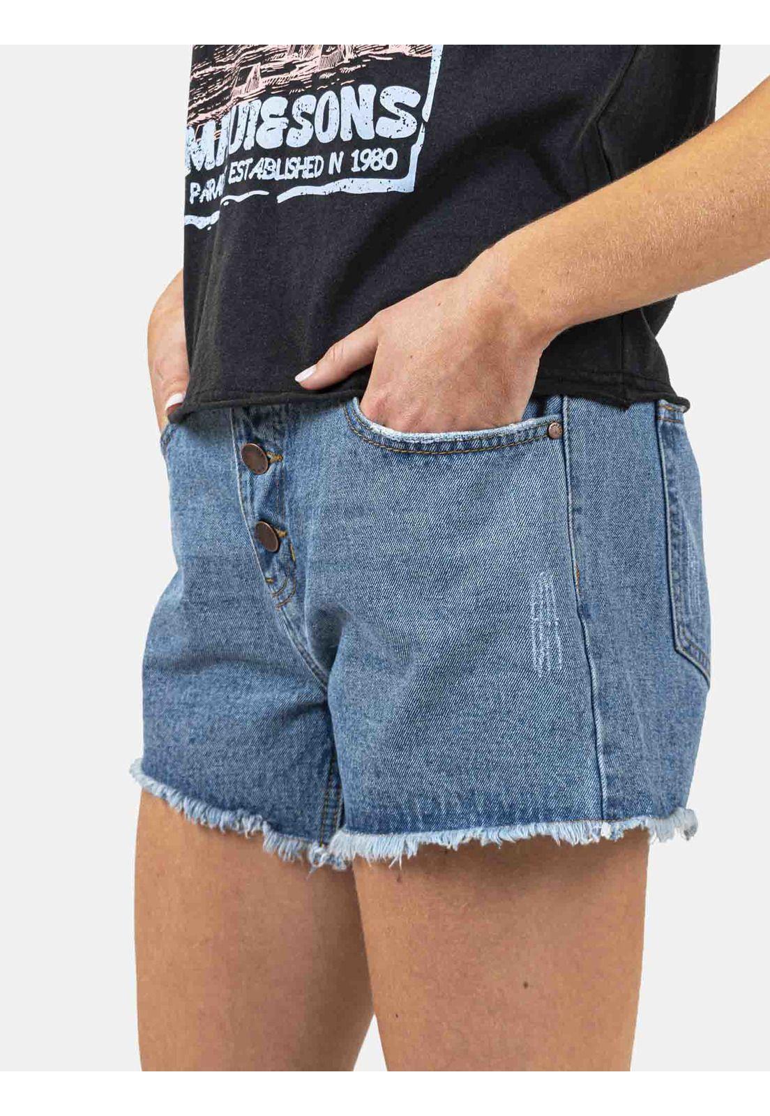 Short Jeans Mujer Azul Maui and Sons-2