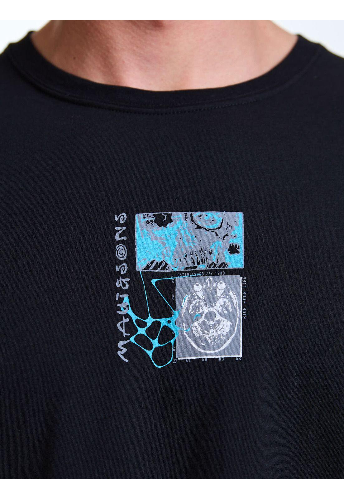Polera MC Sunsets Negro Hombre Maui and Sons-5