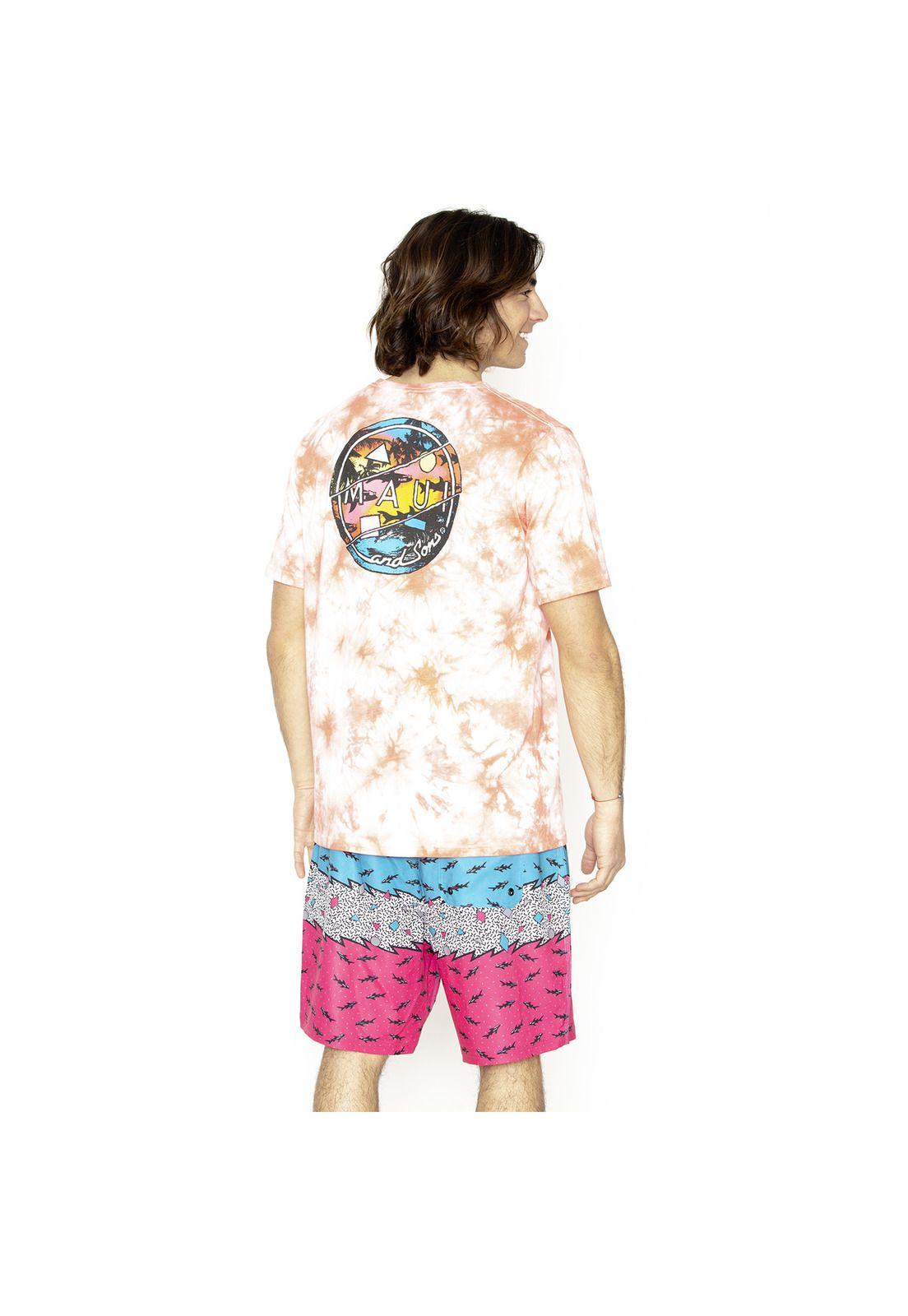 Polera Hombre 5P1078-MV21 Naranja Maui and Sons-1