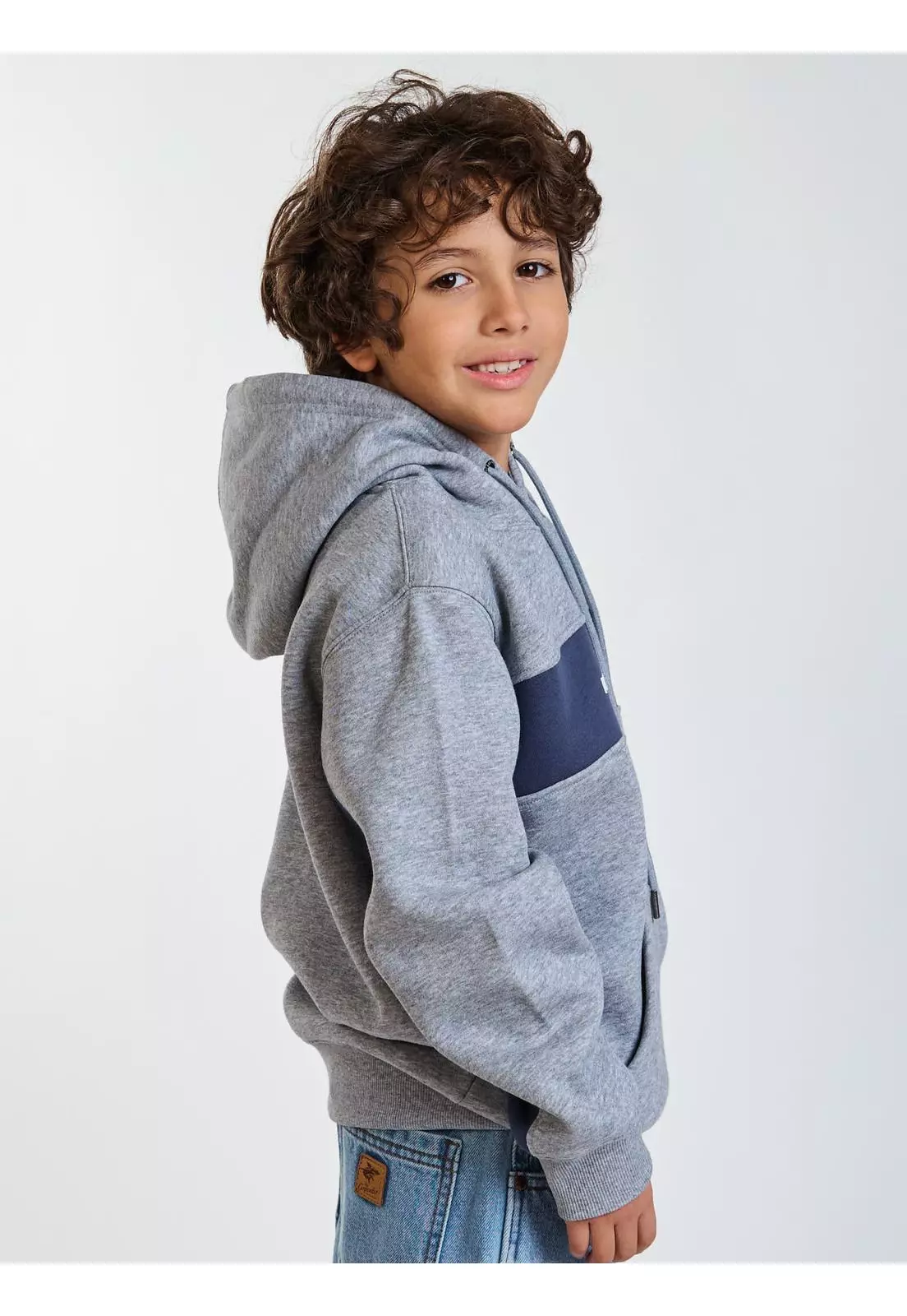 Poleron Canguro Soul Gris Infantil Maui and Sons-2