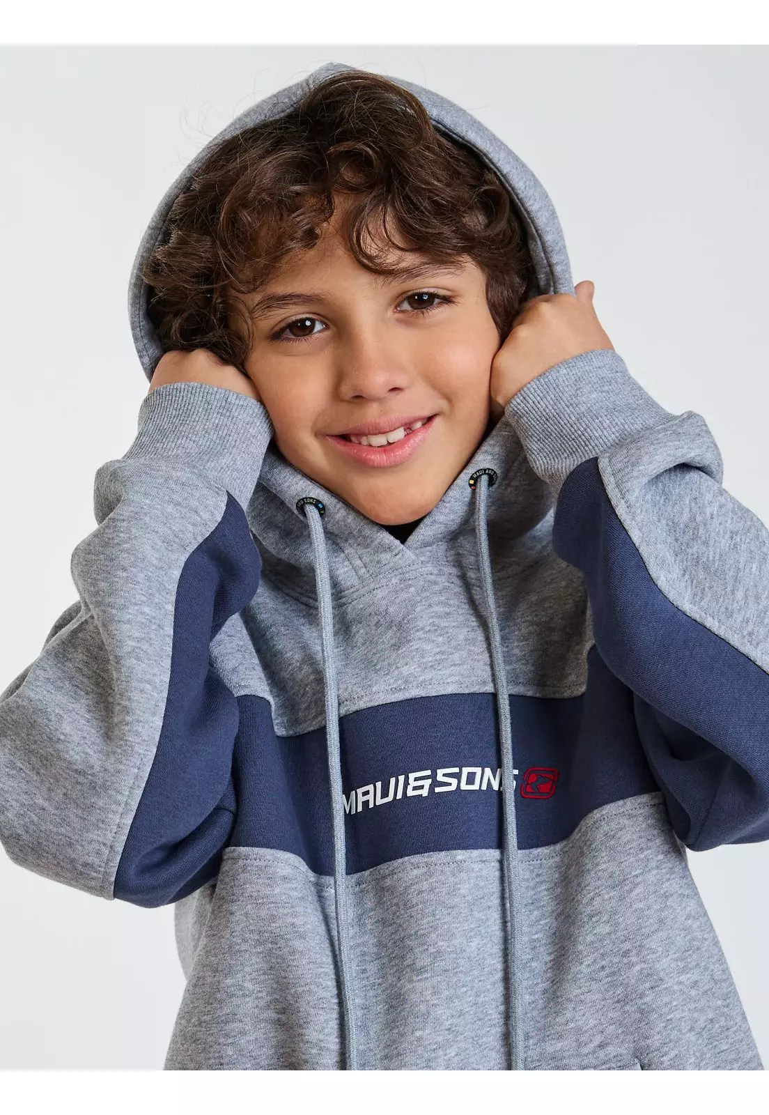 Poleron Canguro Soul Gris Infantil Maui and Sons-3