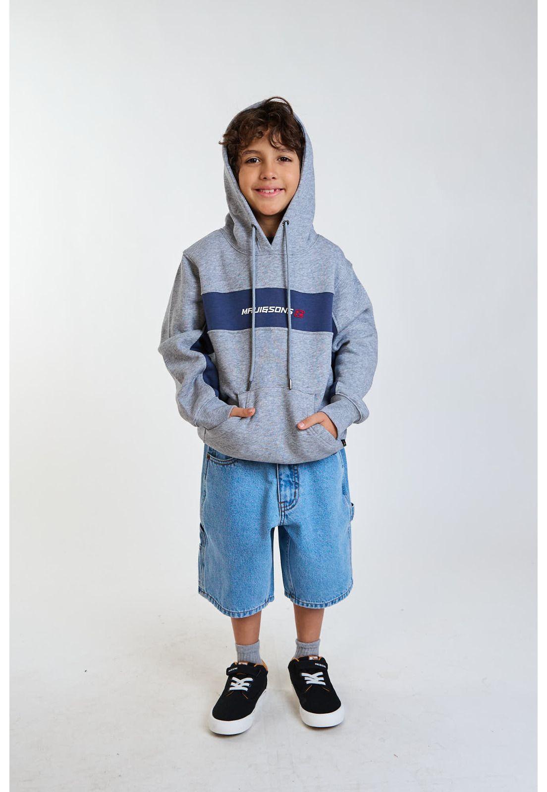 Poleron Canguro Soul Gris Infantil Maui and Sons-6