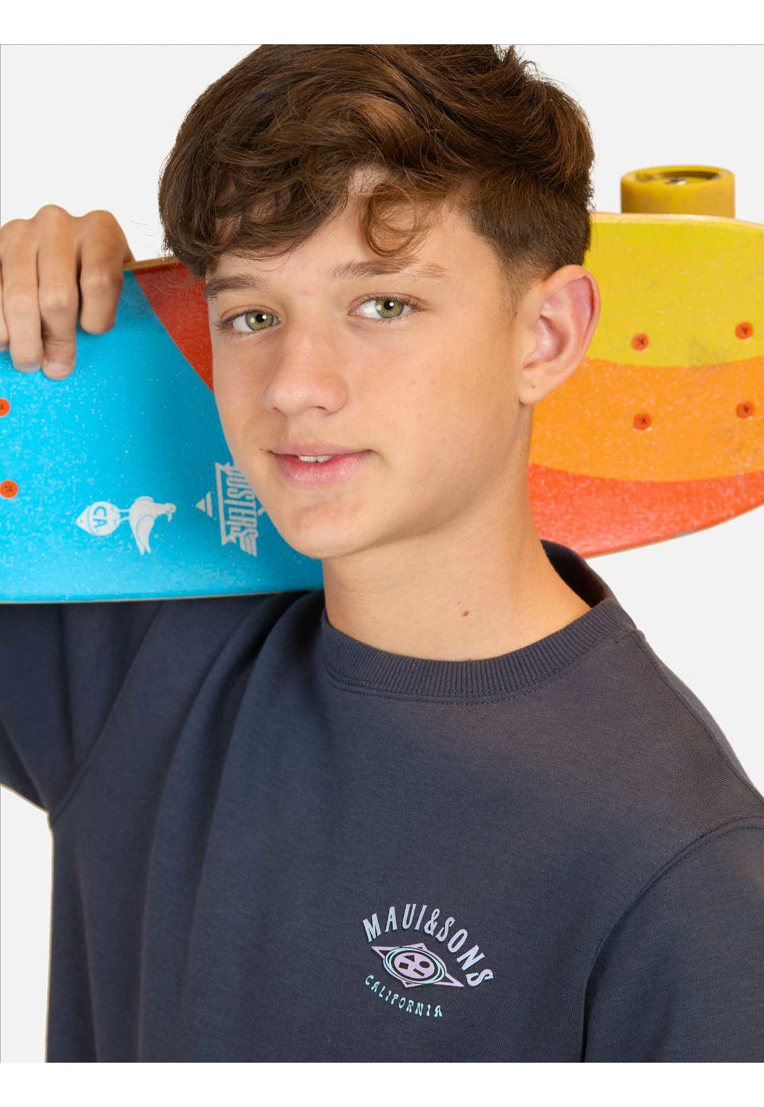 Poleron CR Kiss Azul infantil Maui And Sons-2