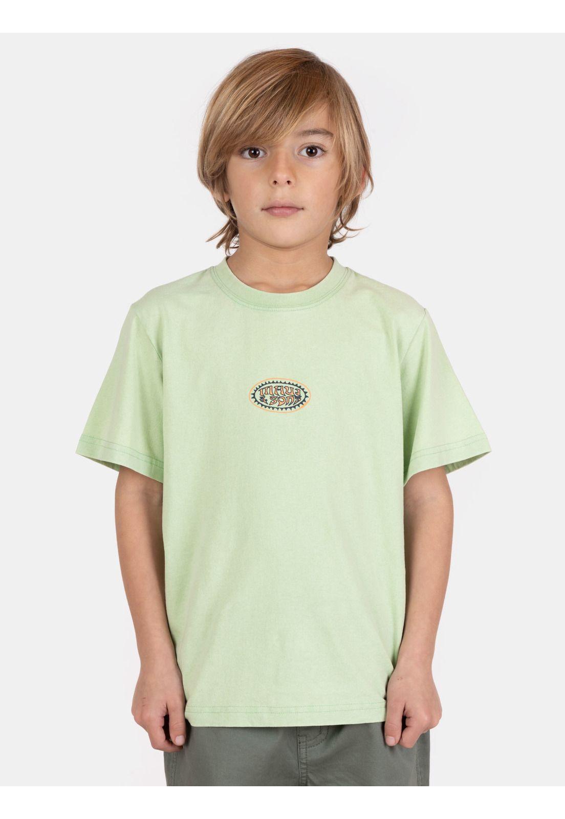 Polera MC VibeShore Verde Infantil Maui And Sons-0