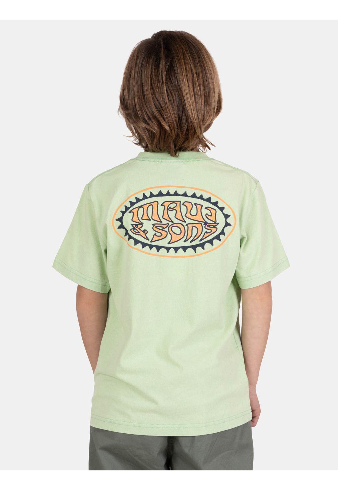 Polera MC VibeShore Verde Infantil Maui And Sons-1