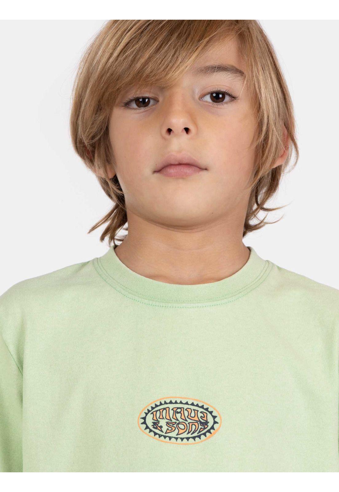 Polera MC VibeShore Verde Infantil Maui And Sons-2