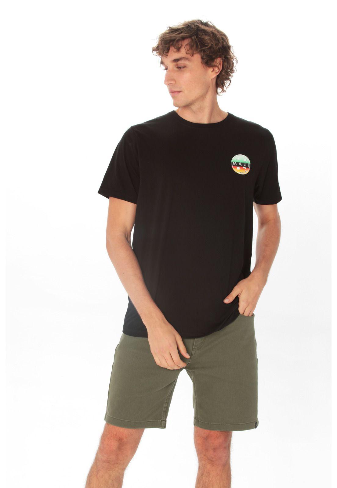 Polera M/C Basica Hombre 5P466-MV21 Negro-3