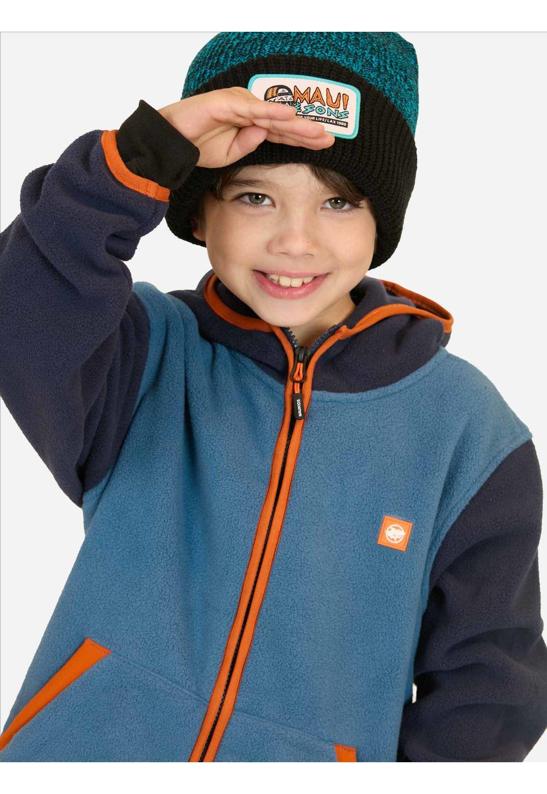 Poleron Micropolar Coastal Celeste Infantil Maui And Sons-2