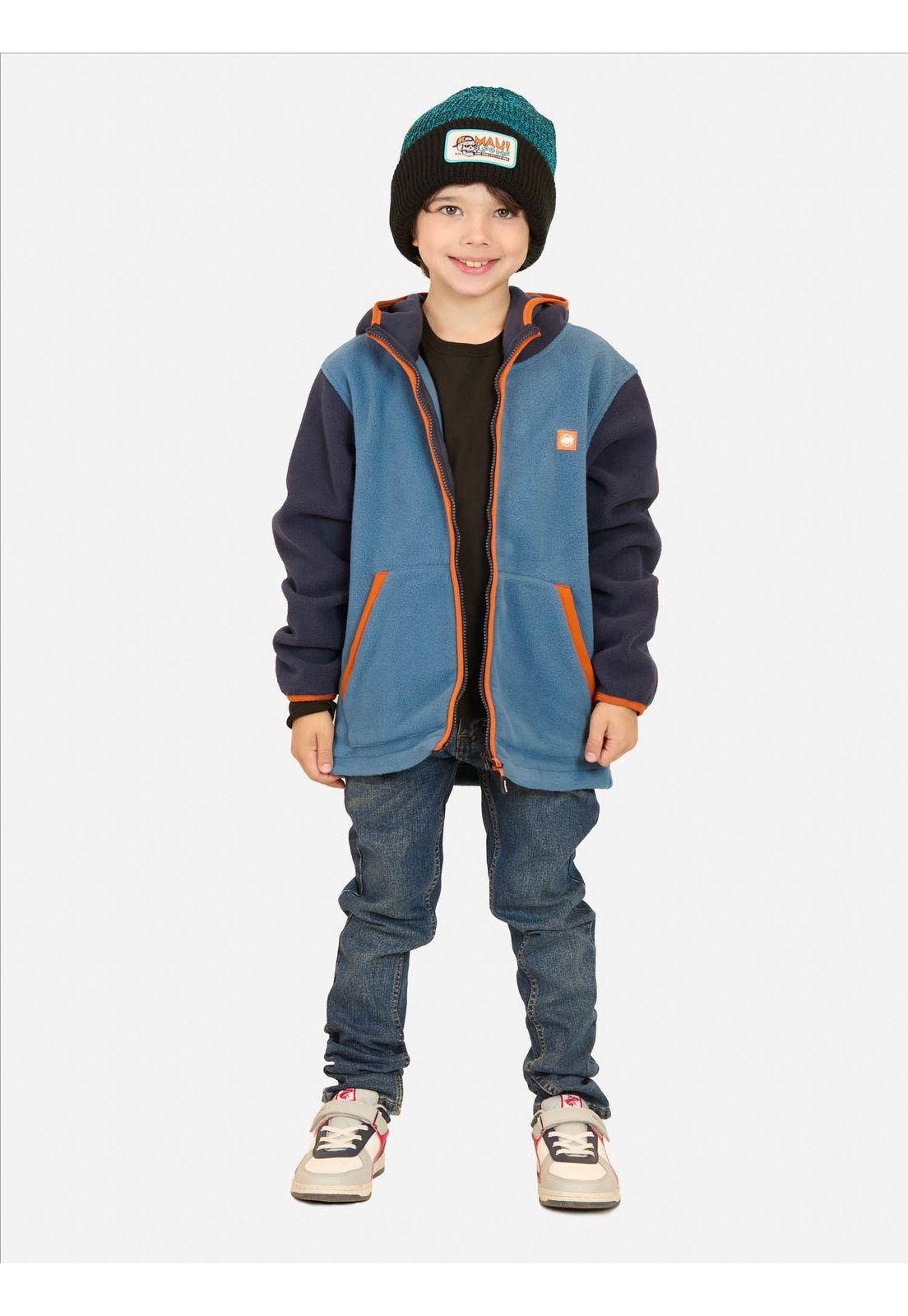 Poleron Micropolar Coastal Celeste Infantil Maui And Sons-3