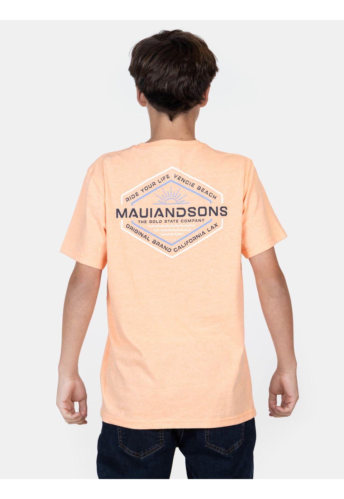 Polera MC Agua Naranja Infantil Maui And Sons-1