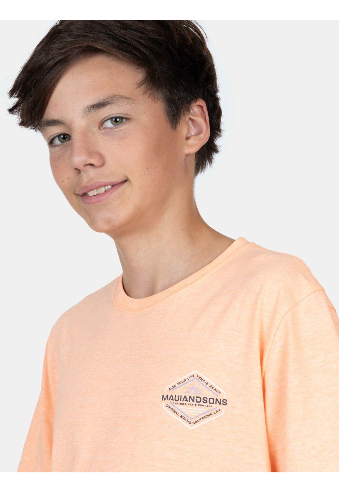 Polera MC Agua Naranja Infantil Maui And Sons-2