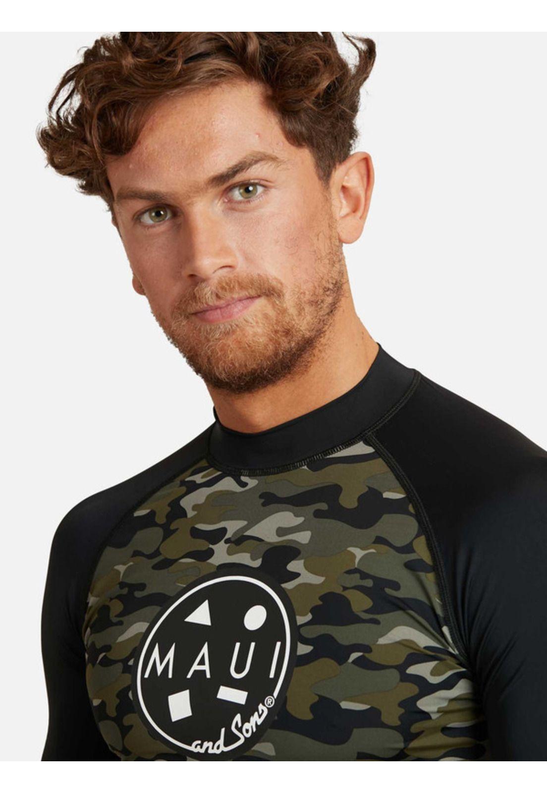 Polera UVP Tropical UV Armor Multicolor Hombre Maui and sons-2