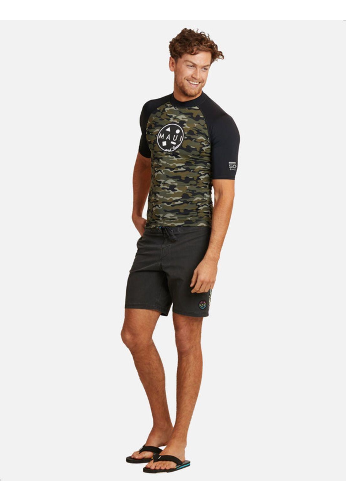 Polera UVP Tropical UV Armor Multicolor Hombre Maui and sons-3