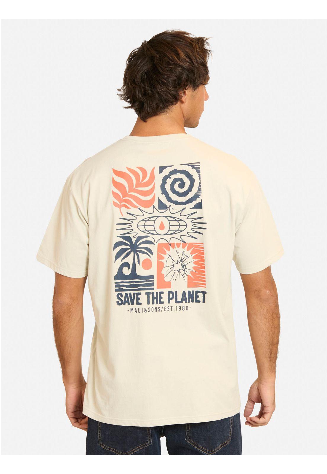 Polera MC Faruk Beige Hombre Maui And Sons-1
