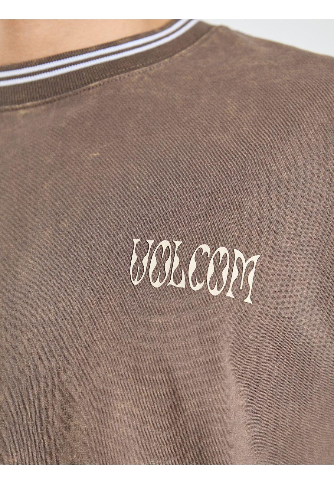 Polera Boxy Fenderbender Café Hombre Volcom-4