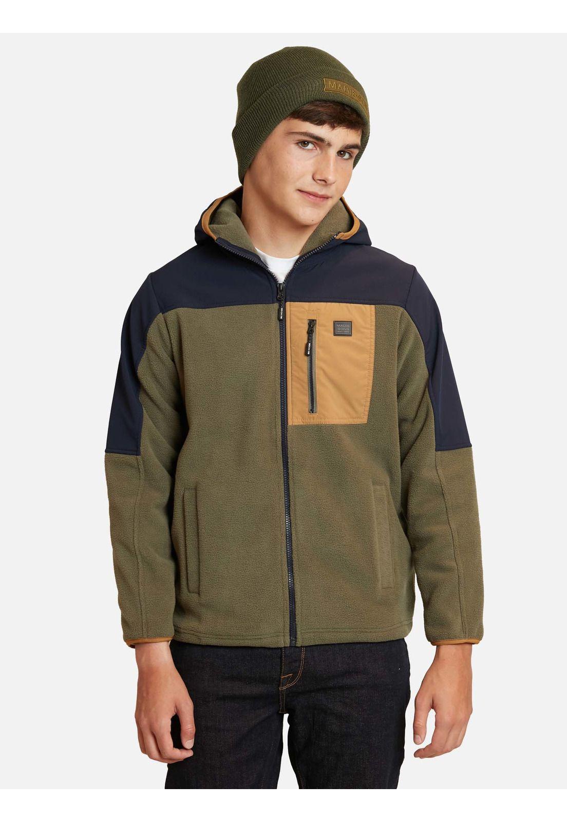 Poleron Micropolar Danger Verde Infantil Maui And Sons-0