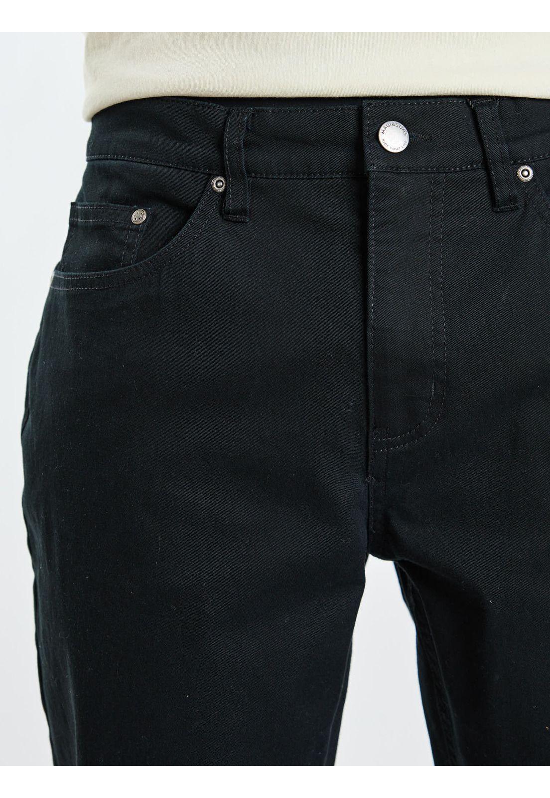 Pantalon Tide Negro Hombre Maui and Sons-3