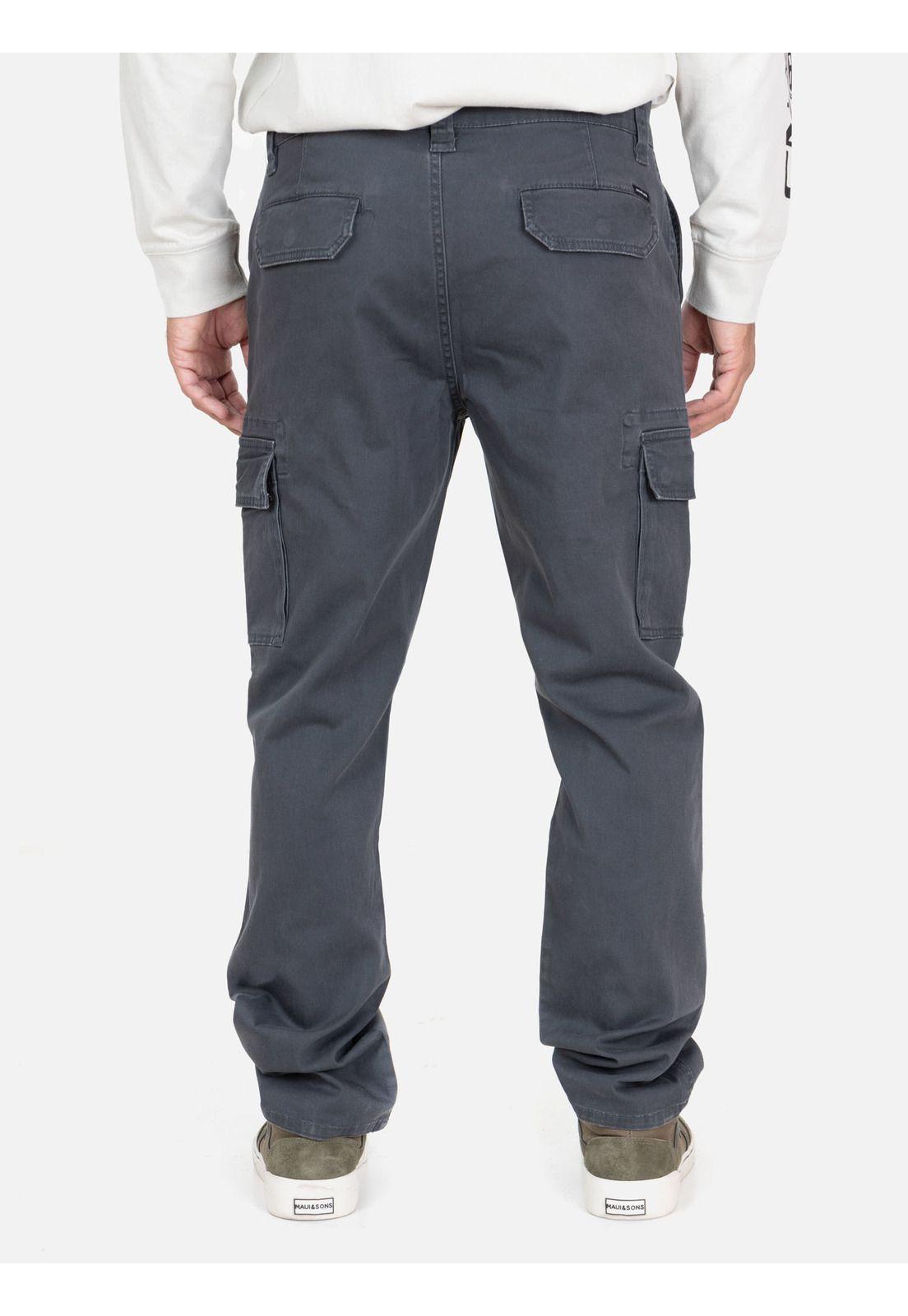 Pantalón Tiki Gris Hombre Maui And Sons-4