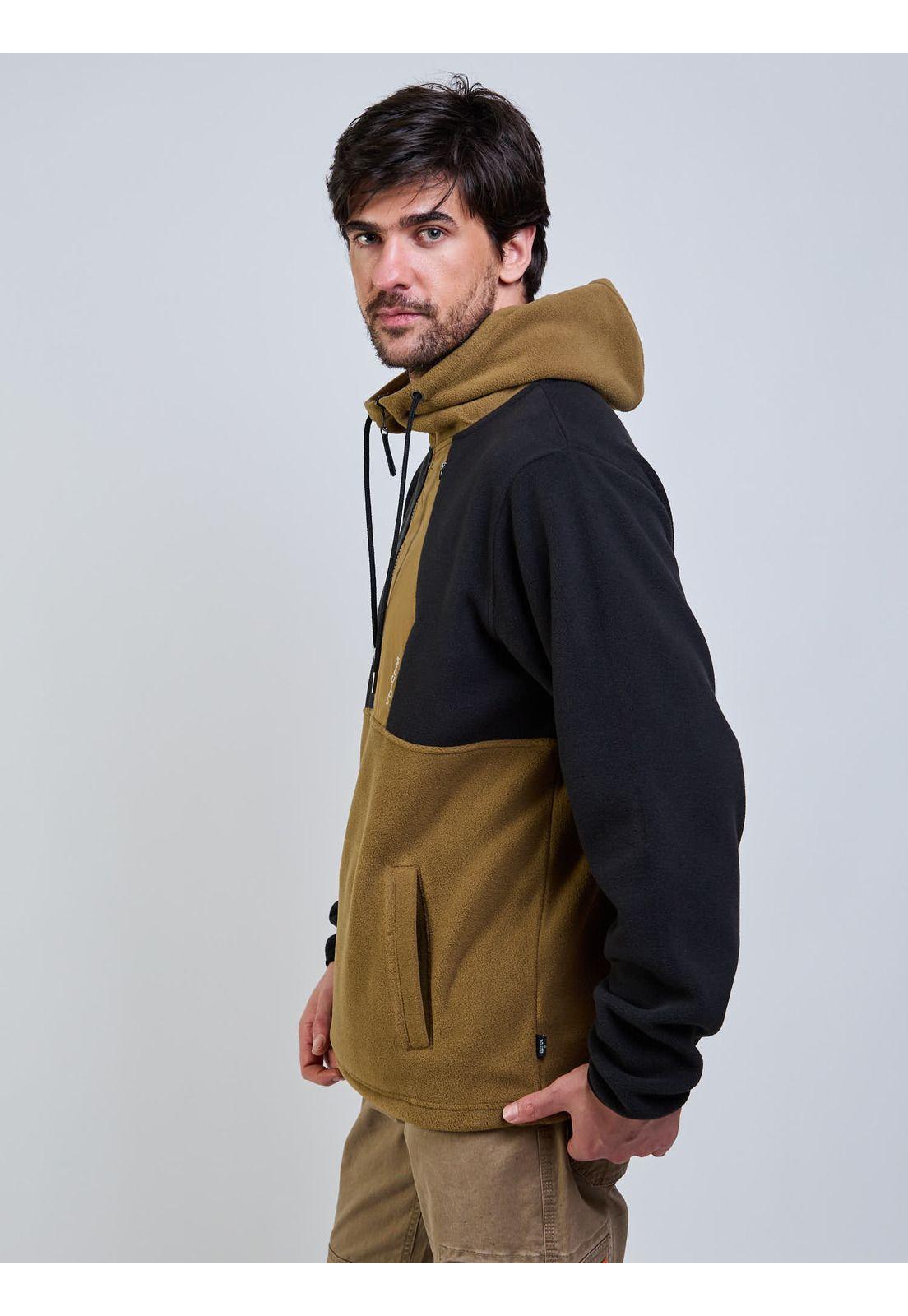 Poleron Polar Gravel Crew Café Hombre Volcom-2