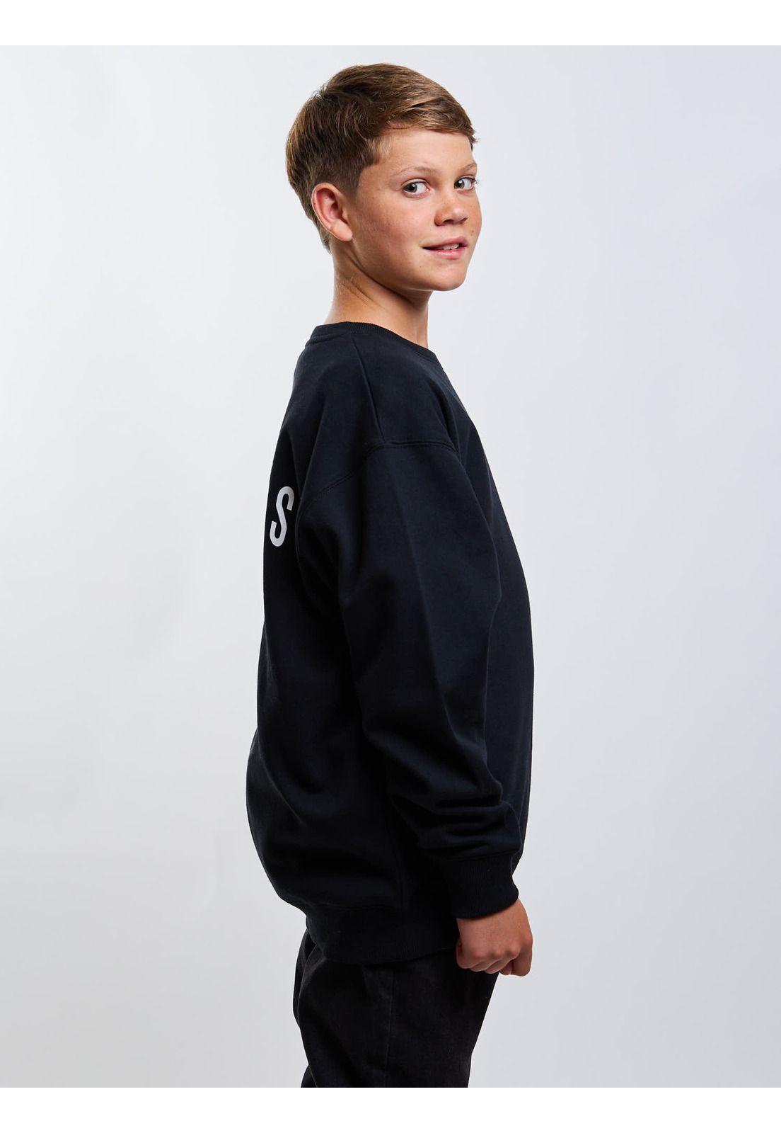 Poleron CR Crew Surf Negro Infantil Maui And Sons-2