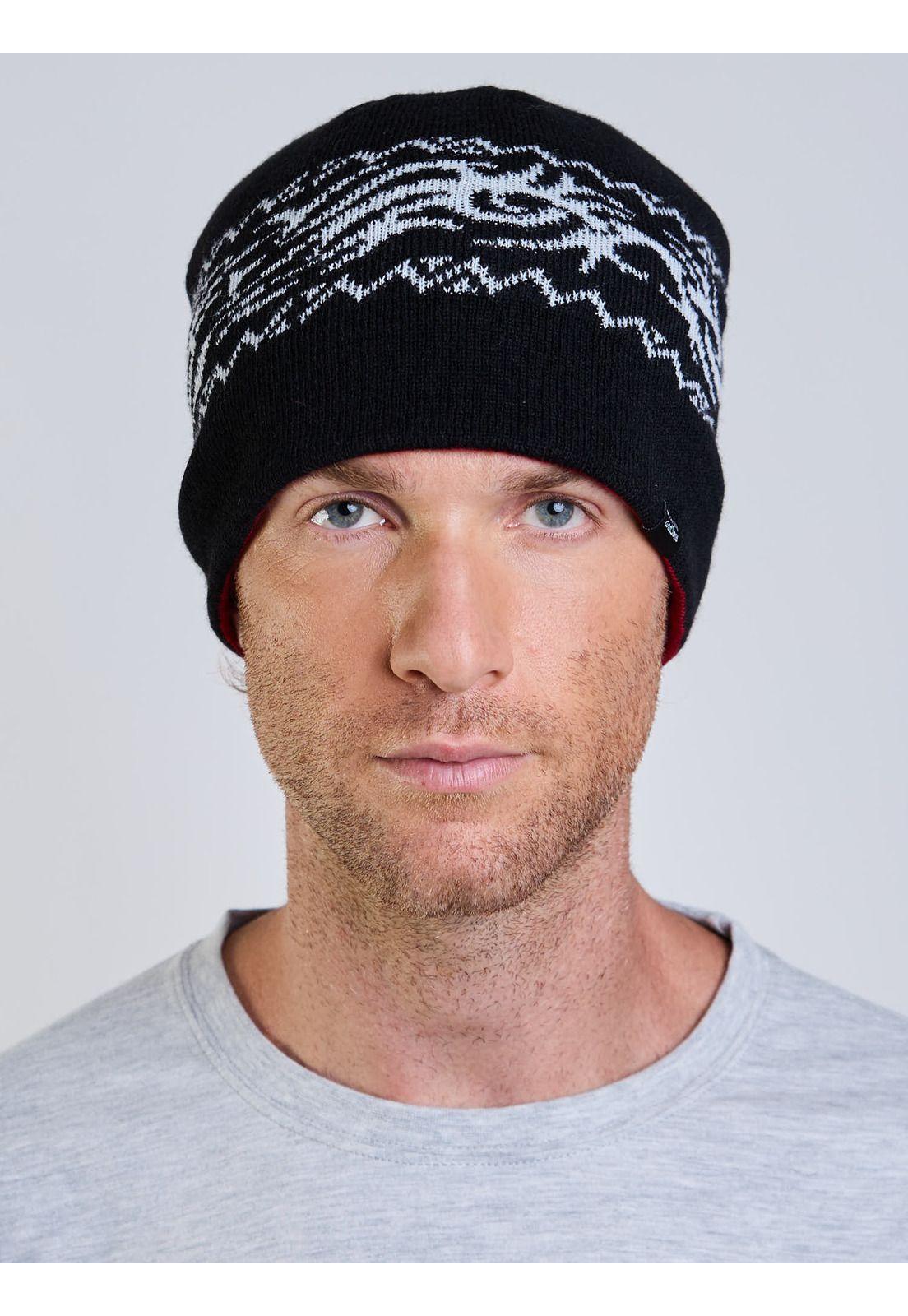 Gorro Madness Reversible Negro Hombre Maui And Sons-0