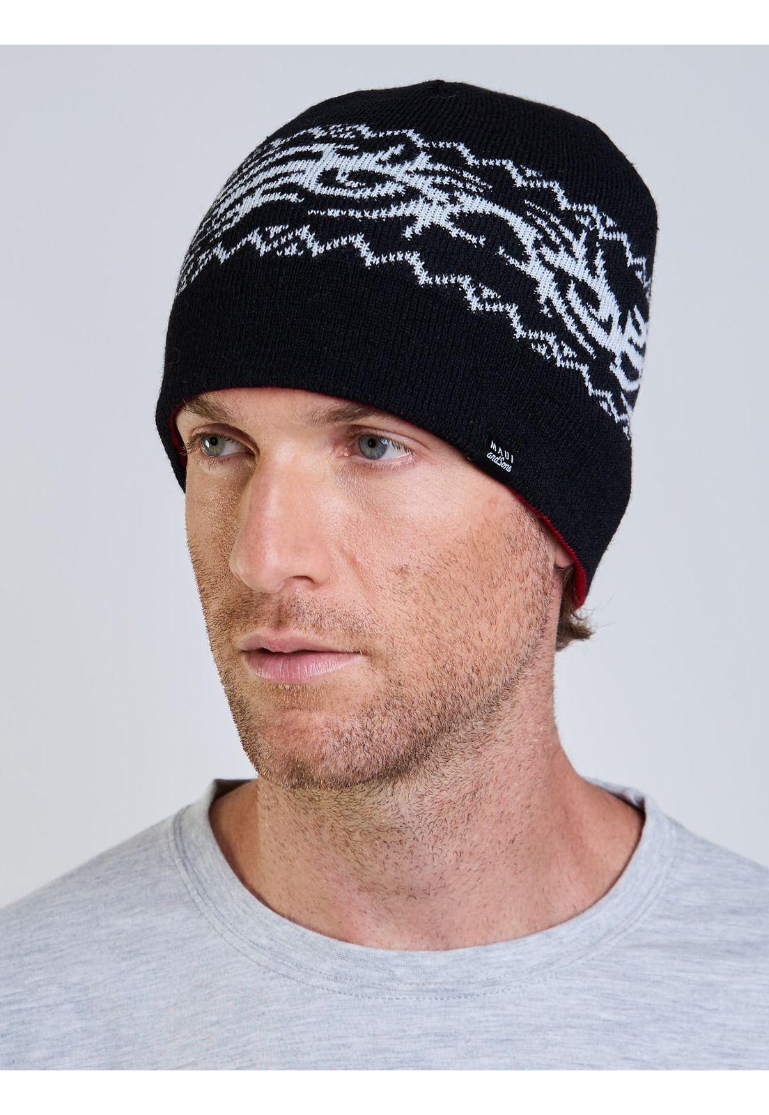 Gorro Madness Reversible Negro Hombre Maui And Sons-1