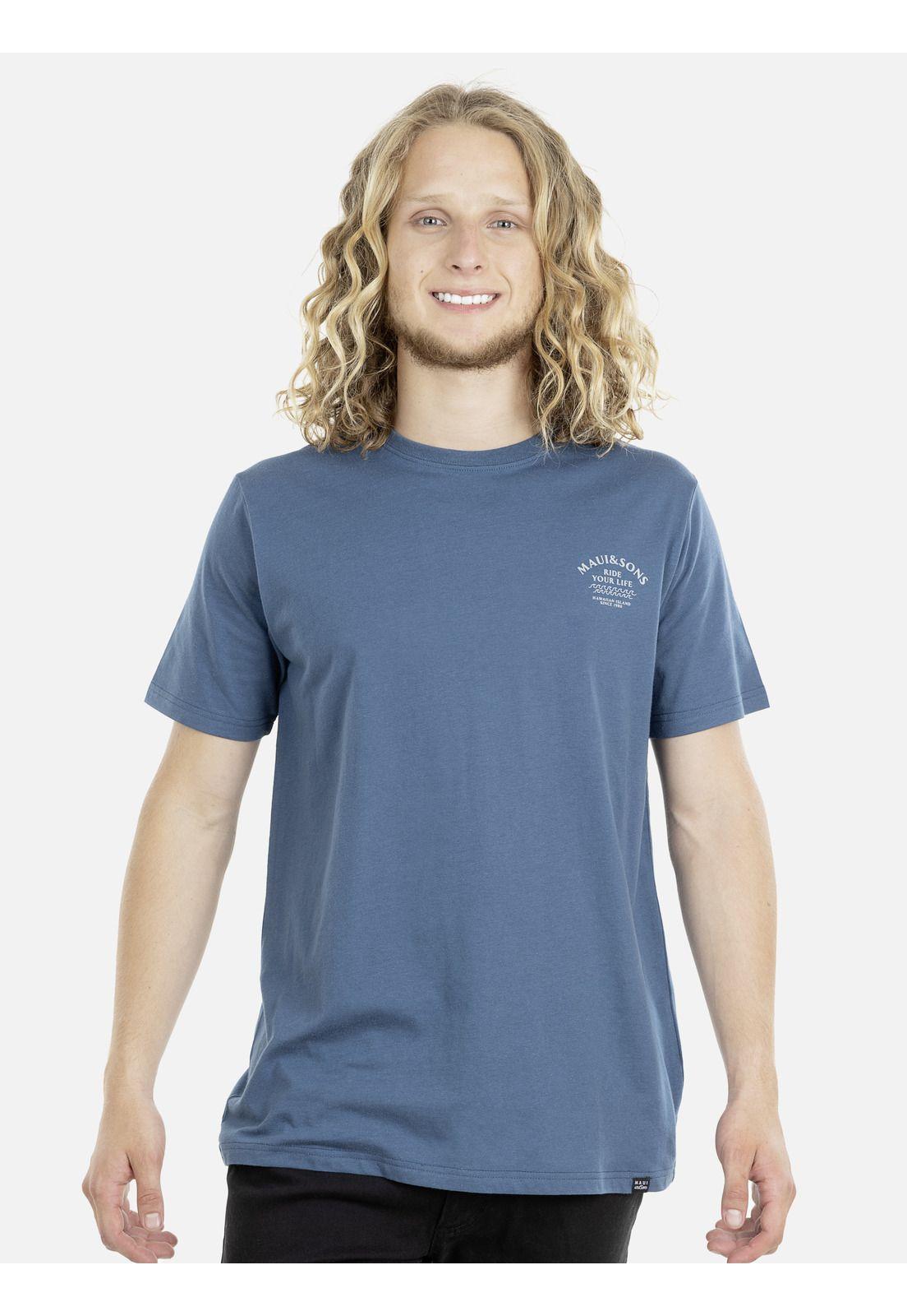 Polera M/C Hombre Maui 5P392-MI21 Denim-0