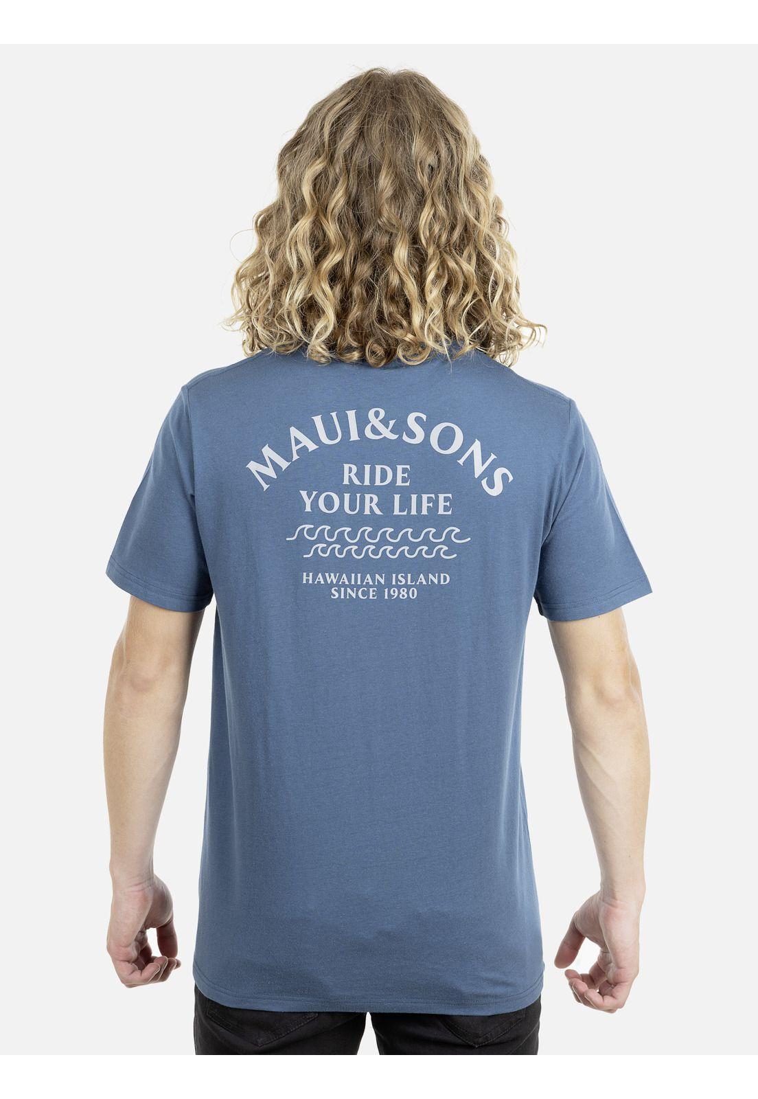 Polera M/C Hombre Maui 5P392-MI21 Denim-1