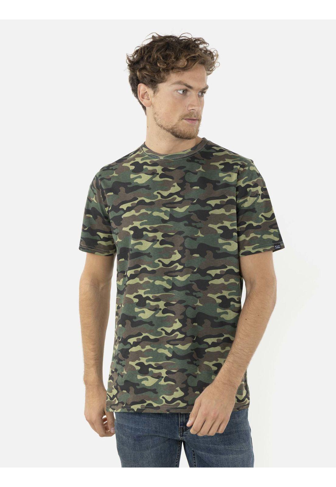 Polera ARMY TEES Hombre Multicolor Maui and Sons-0
