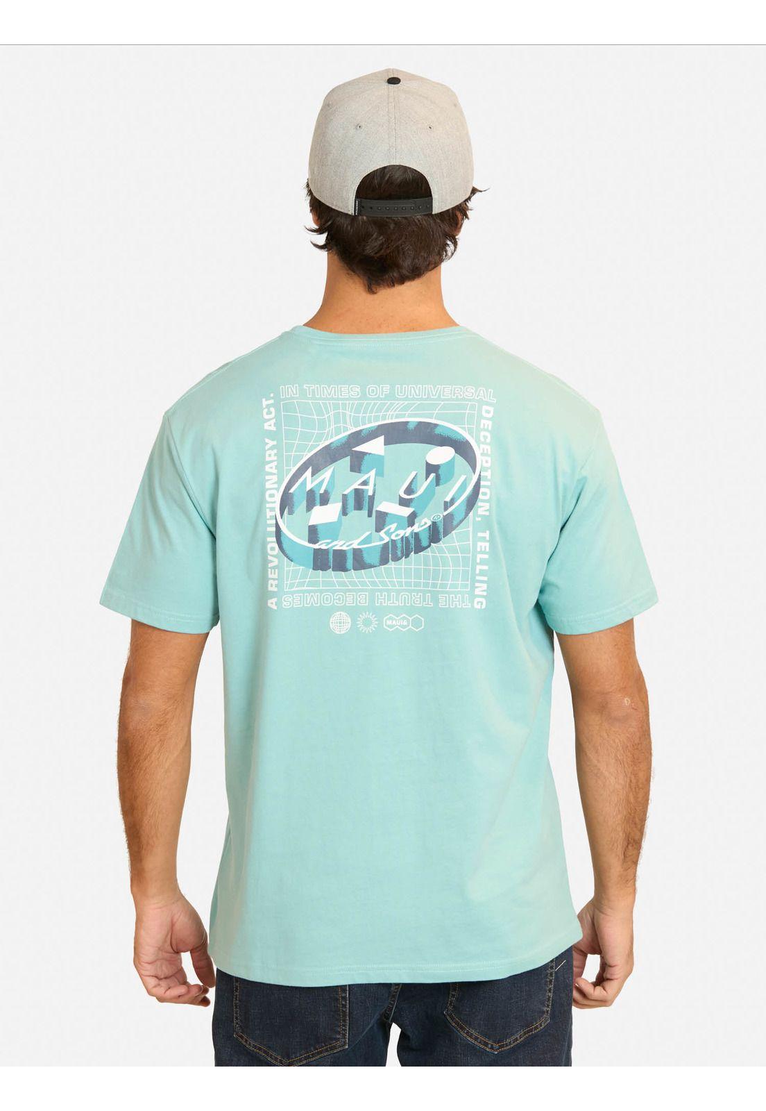Polera MC Gomit Azul Hombre Maui And Sons-1