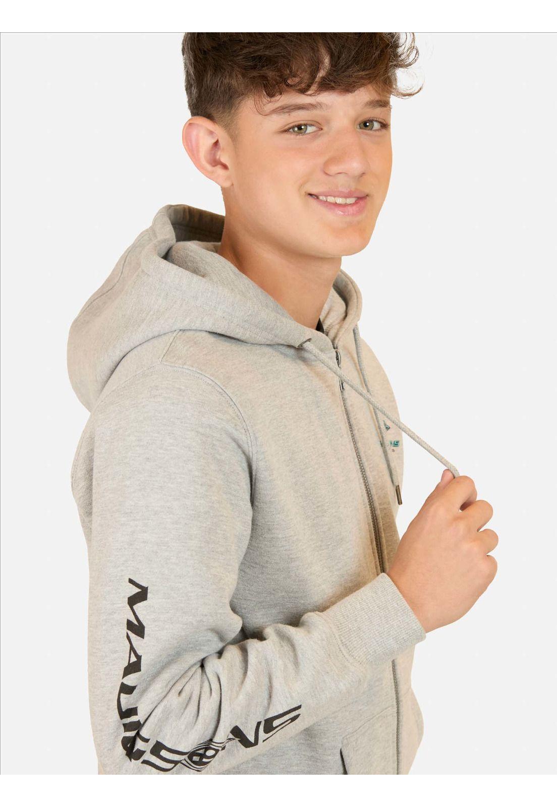 Poleron FZ Mood Gris Infantil Maui And Sons-2