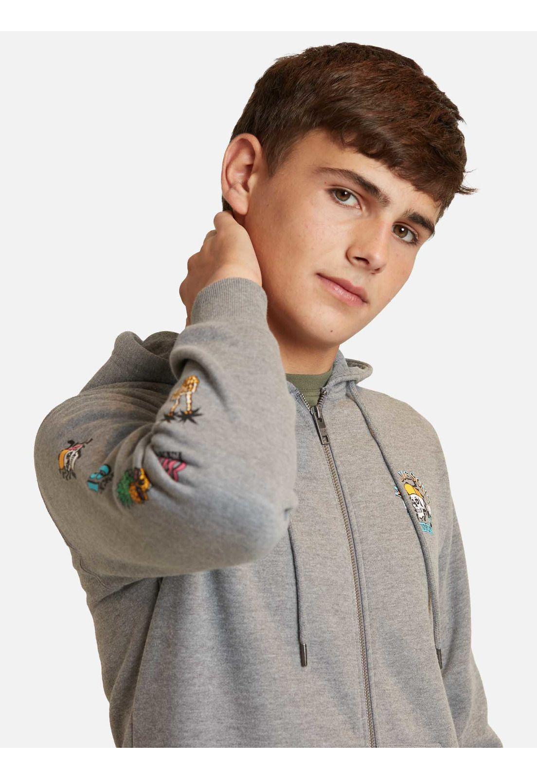 Poleron Pull Over Maui Surfer Gris Infantil Maui And Sons-2