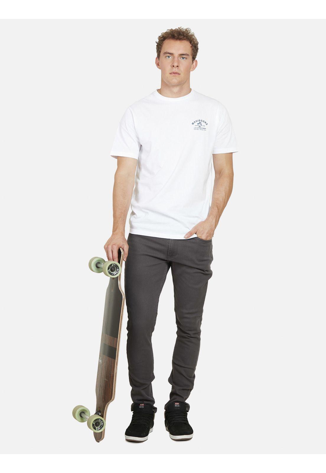 Polera LIVE IN LAX Hombre Blanco Maui and Sons-3