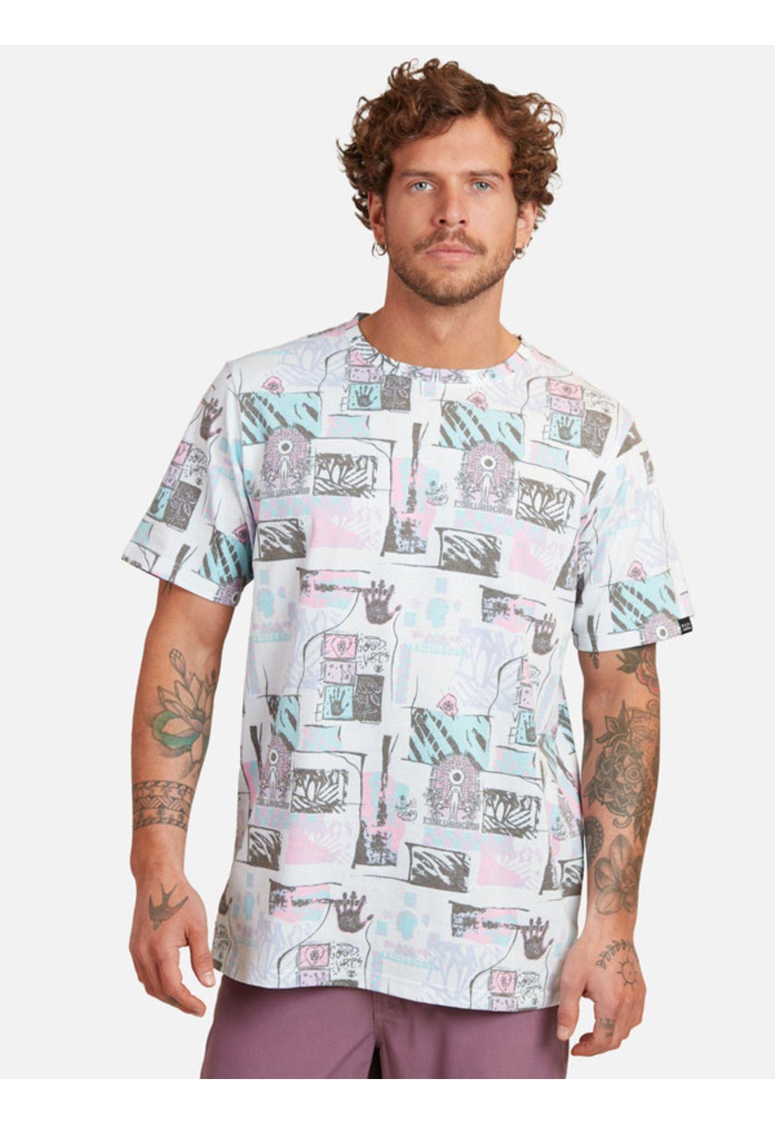 Polera Psicodelic Soul Hombre Multicolor Maui And Sons-0