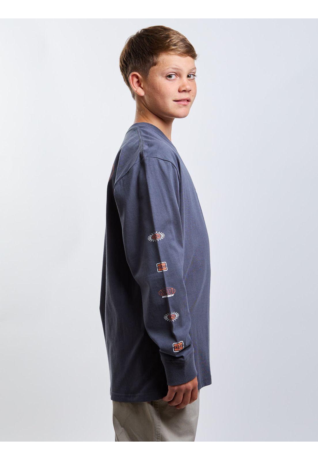 Polera ML Venture Gris Infantil Maui And Sons-2