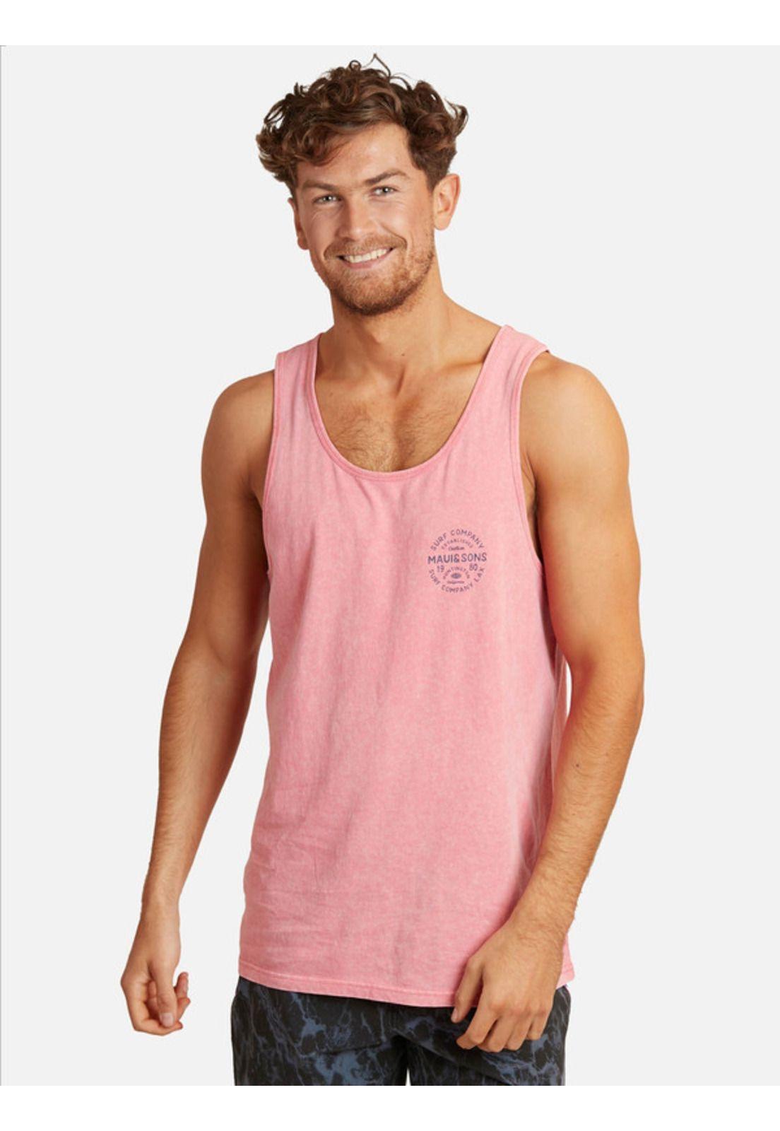 Polera Sm Cookie Rosado Hombre Maui and sons-0