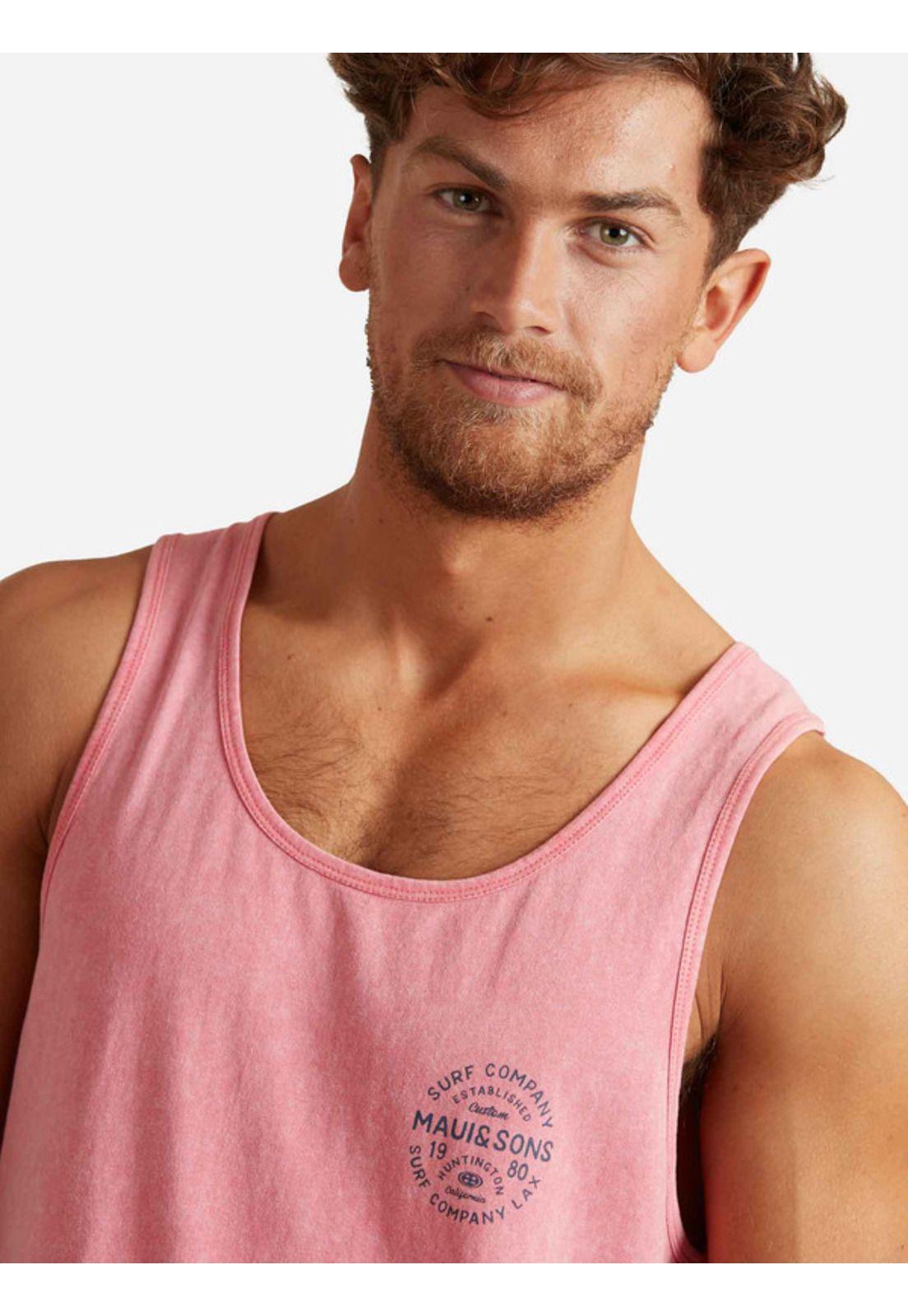 Polera Sm Cookie Rosado Hombre Maui and sons-2